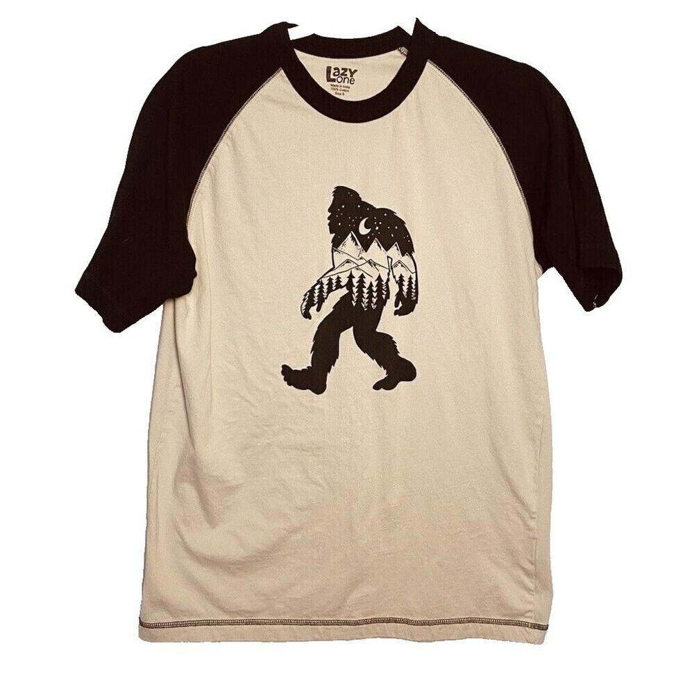 Lazy One BIGFOOT Tee Shirt Size Small Short Sleeve Cotton Graphic Sasquatch